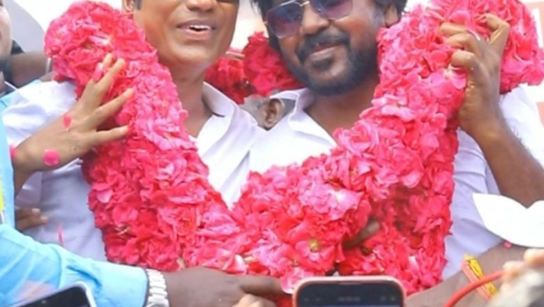நடிகர் ராகவா லாரன்ஸ் உடன் இணைந்து விவசாயிக்கு டிராக்டர் வழங்கிய எஸ். ஜே. சூர்யா