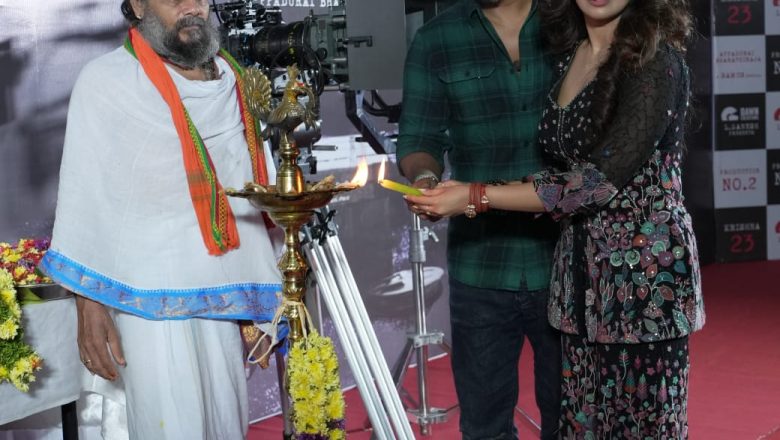 நடிகர் கிருஷ்ணா நடிக்கும் படத்தின் பூஜை இன்று சென்னை வடபழனி பிரசாத் லேப் தியேட்டரில் நடைபெற்றது.